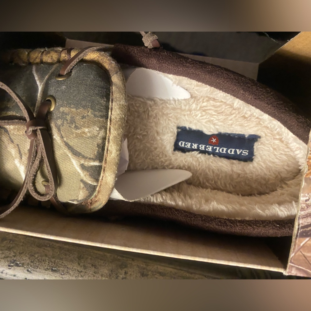 Saddlebred Camouflage and Dark Brown Moccasins